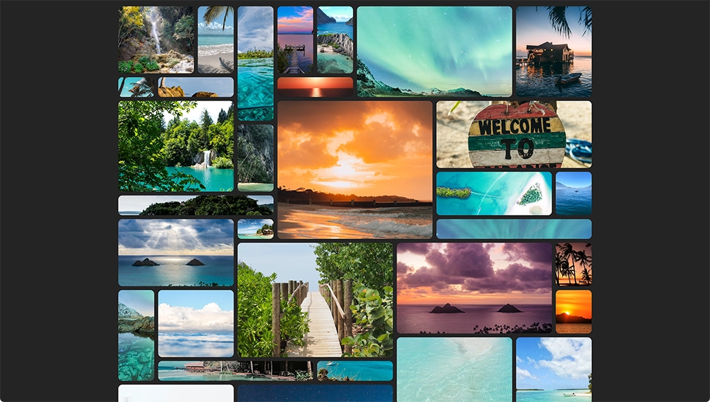 cover image of Random Grid Photo Gallery | Photo gallery's grid changes on page reload